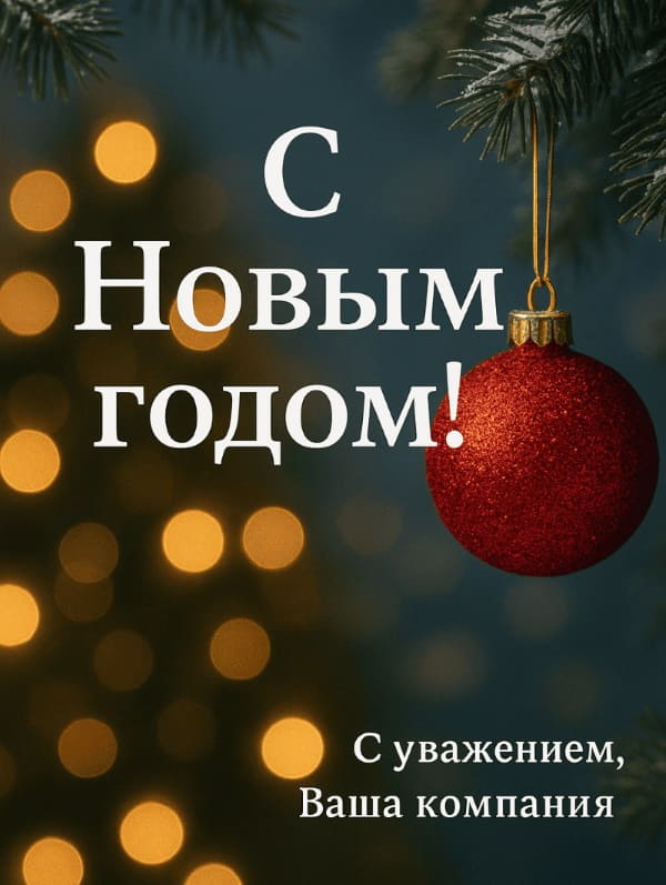 Корпоративные новогодние открытки