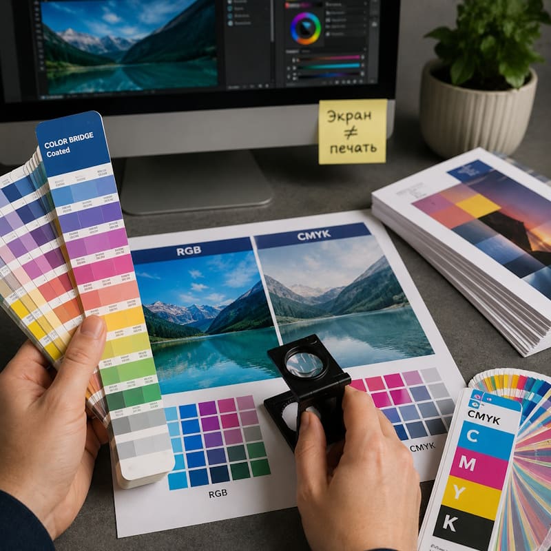 RGB и CMYK: почему цвета на экране и в напечатанном изделии отличаются